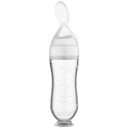 Dear Xime Squeeze Feeder Bottle with Spoon Tip — Puree & Cereal Feeder | 4M+